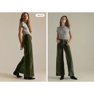 We The Free Libre Cord Wide-Leg Jeans | Keepsake Clover | Size 27